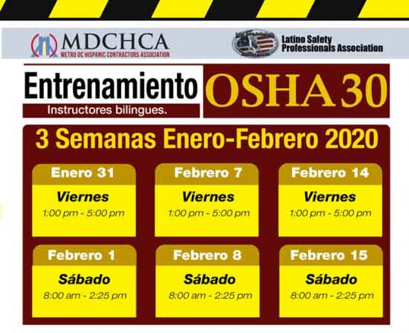 Our OSHA 30 Training &quot;en Español&quot; Less Than 2 Weeks Away